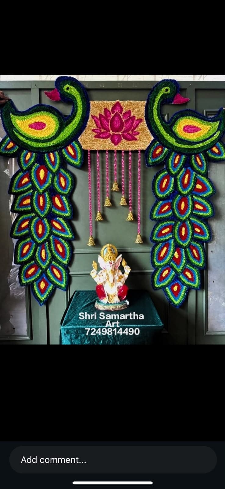 Ganapati décor idea